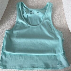 Under Armour Mint Ribbed Performance Tank NWOT